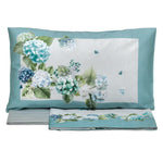 COMPLETO LENZUOLA COPRILETTO TESSITURA RANDI HYDRANGEA - immagine 1