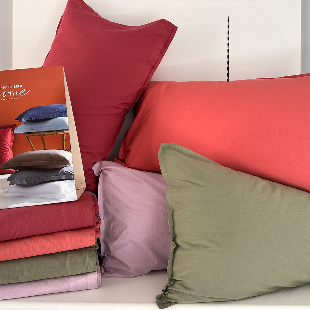 COMPLETO LENZUOLA STONE WASHED NO STIRO