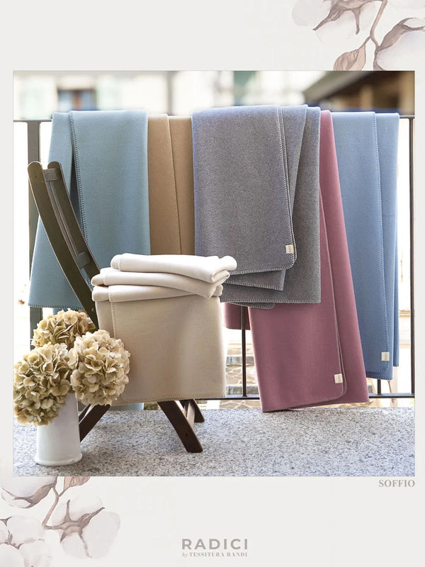 COPERTA SOFFIO TESSITURA RANDI by RADICI