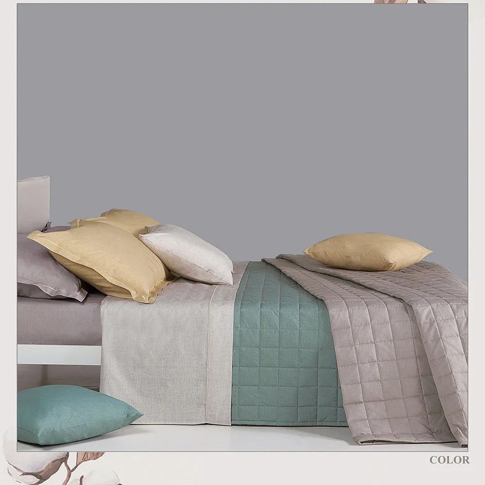 COMPLETO LENZUOLA COPRILETTO COLOR  Radici by Tessitura Randi